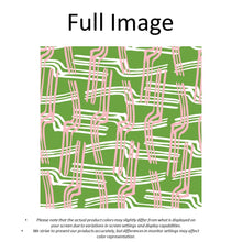 Load image into Gallery viewer, Modern Green Lines Geometric Window Roller Shade