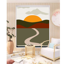 Load image into Gallery viewer, Scenic Mountain Road Landscape Adobe Style Window Roller Shade