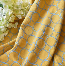 Load image into Gallery viewer, Linen Circle Dot Embroidery Roman Shade