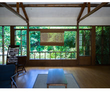 Load image into Gallery viewer, Natural Jute Light Filtering Roman Style Window Roller Shade