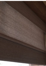 Load image into Gallery viewer, Flax Bamboo Blend Light Filtering Roman Style Window Roller Shade
