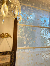 Load image into Gallery viewer, Sheer Daisy Blossom Embroidered Flora Transparent Window Roman Shade