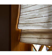 Load image into Gallery viewer, Cordless Natural Jute Linen Earthy Light Tone Roman Style Window Roller Shade