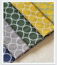 Load image into Gallery viewer, Linen Circle Dot Embroidery Roman Shade