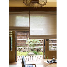 Load image into Gallery viewer, Ramie Hemp Grass Zen-Inspired Roman Shade Style Window Roller Shade