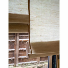 Load image into Gallery viewer, Ramie Hemp Grass Zen-Inspired Roman Shade Style Window Roller Shade