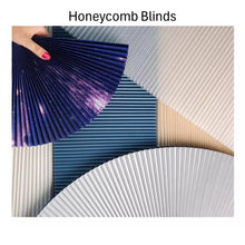 Load image into Gallery viewer, Honeycomb Cellular Cordless Light Filtering Blackout Bottom Up Roller Shades