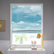 Load image into Gallery viewer, Clouds in the Sky Abstract Watercolor Window Roman Shade