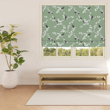 Load image into Gallery viewer, Green Garden Vibes Window Roman Shade