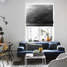 Load image into Gallery viewer, Black Oil Painting Window Roman Shade