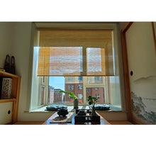 Load image into Gallery viewer, Natural Bamboo Zen Vibes Window Roller Shade Blinds