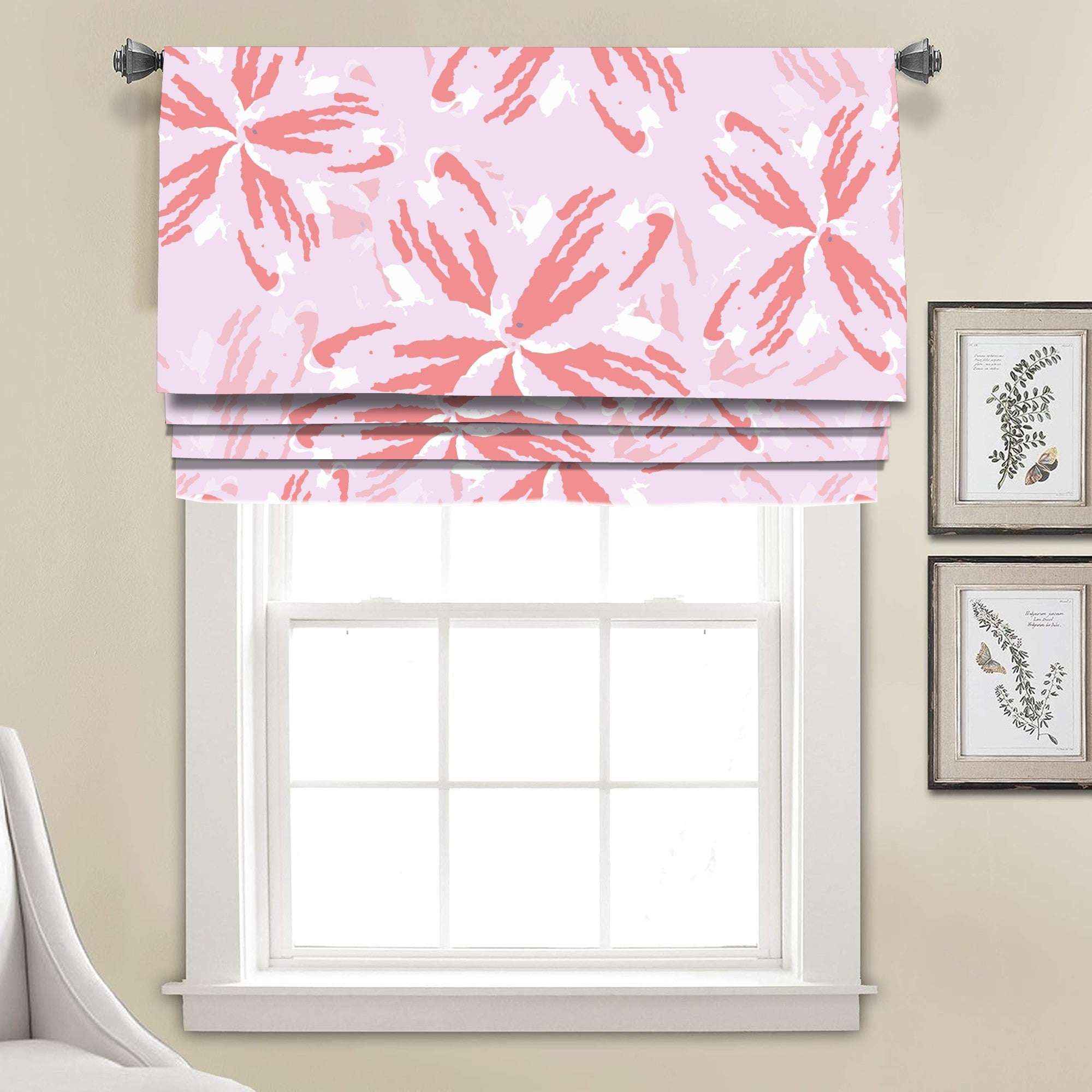 Faux roman shade valance sales