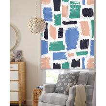 Load image into Gallery viewer, Pastel Stroke Pattern Window Roller Shade