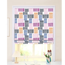 Load image into Gallery viewer, Geometry Lines Window Roman Shade