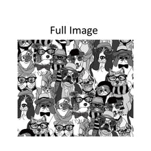 Load image into Gallery viewer, Cute Doggies in Black and White Nursery Room Window Roller Shade