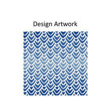 Load image into Gallery viewer, Blue Seamless Geometry Window Roller Shade