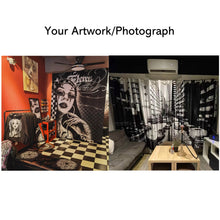 Load image into Gallery viewer, Custom Your Image Business Logo Backdrop Window Curtains Drapery