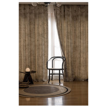 Load image into Gallery viewer, Sepia Jungle Botanical Wool Felt Window Curtains Drapery