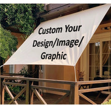 Load image into Gallery viewer, Design Your Own Pattern Custom Print Patio Camping Business Sun Shade Sail