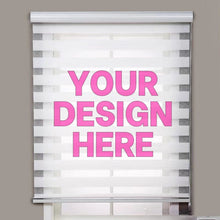 Load image into Gallery viewer, Custom Image Business Logo Personalized Design Dual-Layered Zebra Roller Shades Blinds