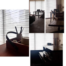 Load image into Gallery viewer, Cordless Natural Jute Linen Earthy Light Tone Roman Style Window Roller Shade