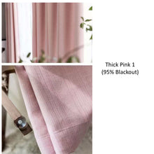 Load image into Gallery viewer, Shade of Pink Palette Linen Bows Valance Window Roman Shade