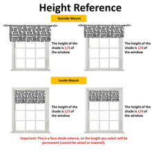 Load image into Gallery viewer, Soft Botanical Print Faux Roman Shade Valance