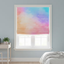 Load image into Gallery viewer, Cotton Candy Golden Hour Clouds and Skies Window Roman Shade