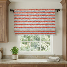 Load image into Gallery viewer, Hatchway Blue & Red Faux Roman Shade Valance