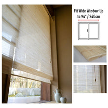 Load image into Gallery viewer, Pure Ramie Japanese Style Roman Style Window Roller Shade