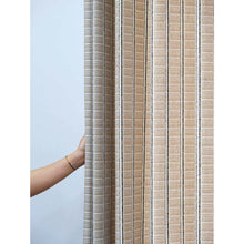 Load image into Gallery viewer, Textured French Stripe Rustic Grain Sack Curtains Drapery