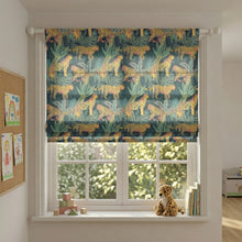 Load image into Gallery viewer, Jungle Safari Cheetah Print Roman Shade Valance
