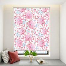 Load image into Gallery viewer, Watercolor Pink Hibiscus Garden Window Roller Shade