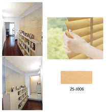 Load image into Gallery viewer, 100% Genuine Hardwood Venetian Blinds | Solid Wood Window Slats with Customizable Color Cloth Tapes & Decorative Straps