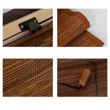 Load image into Gallery viewer, Natural Jute Light Filtering Roman Style Window Roller Shade