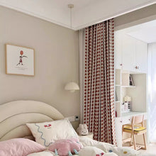Load image into Gallery viewer, Terracotta Polka Dot Window Curtains Drapery