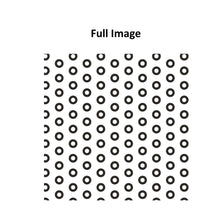 Load image into Gallery viewer, Black and White Simplicity Circle Doodle Linen Window Roman Shade