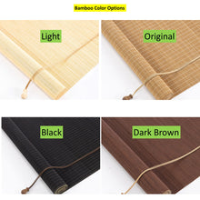 Load image into Gallery viewer, Custom Graphic/Image/Logo Bamboo Roller Shade Blinds For Indoor and Outdoor
