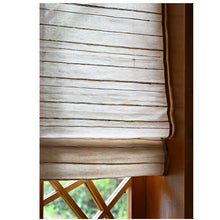 Load image into Gallery viewer, Cordless Natural Jute Linen Earthy Light Tone Roman Style Window Roller Shade
