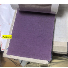 Load image into Gallery viewer, Purple Linen Ribbon Bows Valance Window Roman Shade