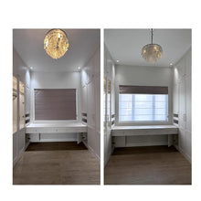 Load image into Gallery viewer, Modern Contemporary Single Double Layers Polyester Window Roman Shade