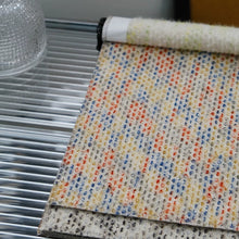 Load image into Gallery viewer, Boho Multicolor Tweed Drapery Curtains with Pom Pom Trim