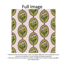 Load image into Gallery viewer, Vintage Pansy Botanical Medallion Window Roman Shade