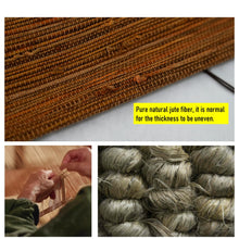 Load image into Gallery viewer, Natural Jute Light Filtering Roman Style Window Roller Shade