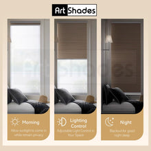 Load image into Gallery viewer, Honeycomb Cellular Cordless Light Filtering Blackout Bottom Up Roller Shades