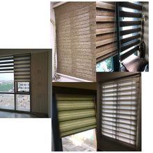 Load image into Gallery viewer, Cordless Day-Night Sheer Blackout Blinds Window Zebra Roller Shade