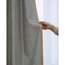 Load image into Gallery viewer, Ticking Stripe Modern Farmhouse Window Curtains Drapery