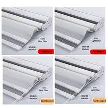 Load image into Gallery viewer, Dual Light Filter and Blackout 2 in 1 Waterproof Double Layered Window Roller Shade