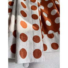 Load image into Gallery viewer, Terracotta Polka Dot Window Curtains Drapery