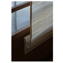 Load image into Gallery viewer, Pure Ramie Japanese Style Roman Style Window Roller Shade